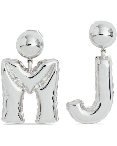 Marc Jacobs Balloon Logo Earrings - White