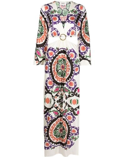 Ba&sh Kleid mit Blumen-Print - Weiß