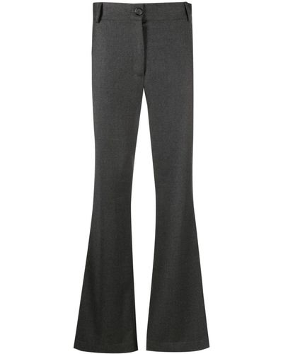 Societe Anonyme Pantalon évasé à taille haute - Gris