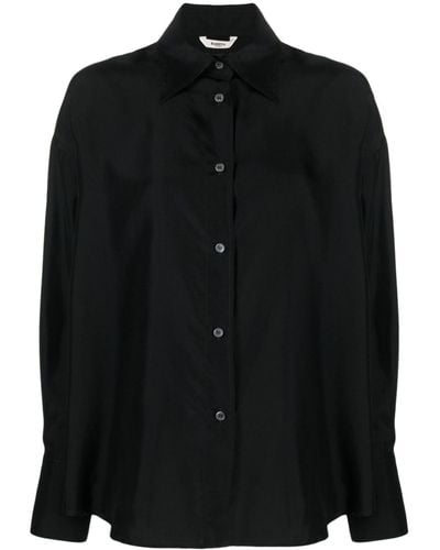 Barena Bernarda Silk Shirt - Black