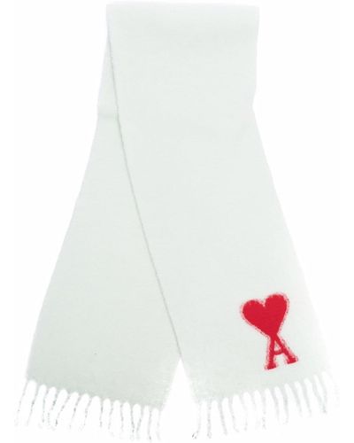Ami Paris Ami De Coeur スカーフ - ホワイト