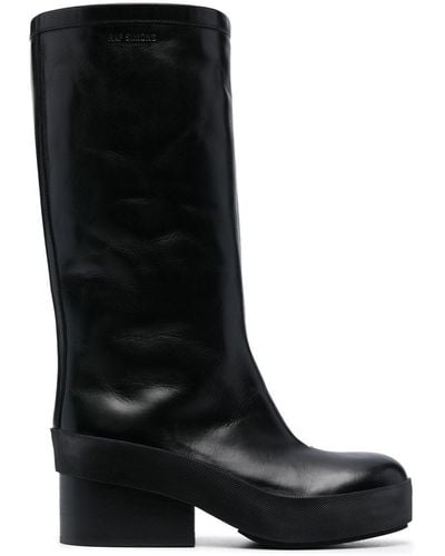 Raf Simons Block-heel 75mm Boots - Black