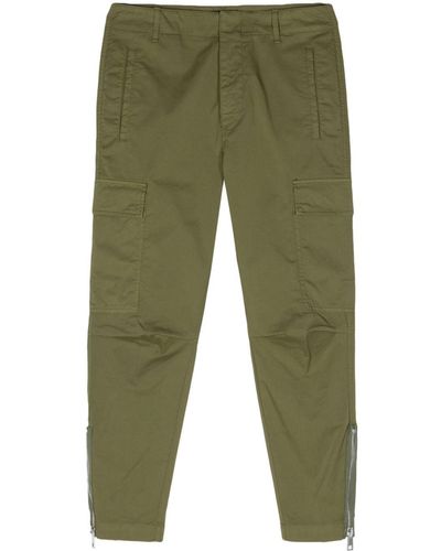 Dondup Eve Cropped Cargo Pants - Green