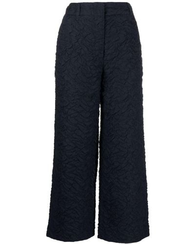 Cecilie Bahnsen Jaylee Cropped Trousers - Blue