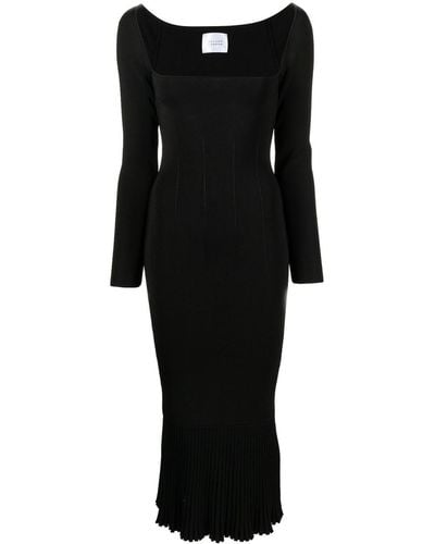Galvan London Atalanta Long-sleeve Dress - Black