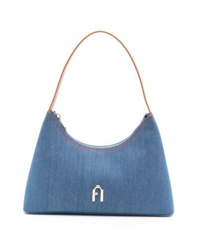 Furla Diamond S Shoulder Bags - Blue