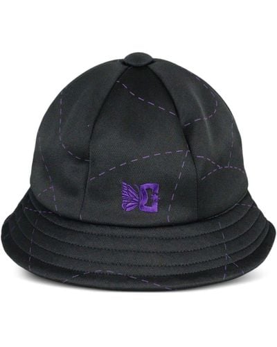 Needles Bermuda Embroidered-logo Bucket Hat - Gray