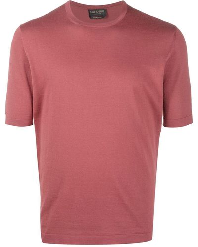 Dell'Oglio Fine-knit Cotton T-shirt - Red