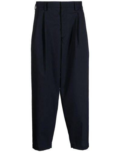 Kolor Cropped Tapered Trousers - Blue