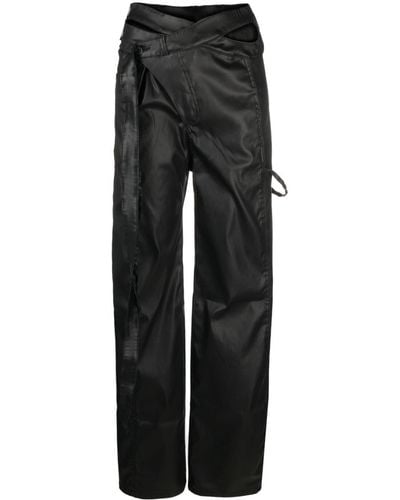 OTTOLINGER Pantalones rectos con diseño asimétrico - Negro