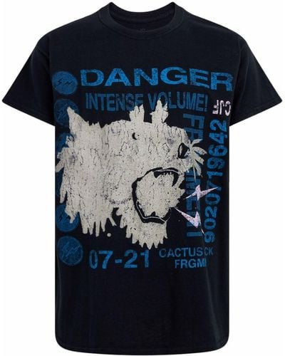 Travis Scott T-shirt x Fragment Danger - Nero