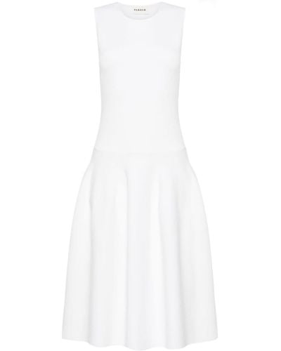 P.A.R.O.S.H. Flared Knitted Dress - White