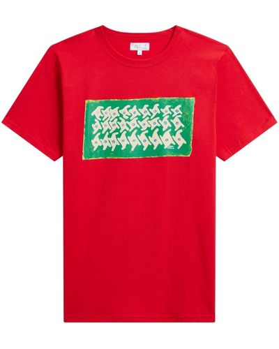 agnès b. X Anisio Couto Brando Cotton T-shirt - Red