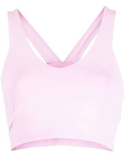 P.E Nation Top sportivo Full Count crop - Rosa