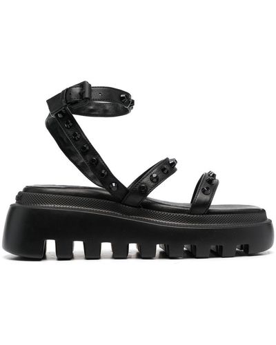 Vic Matié Stud-embellished Chunky Sandals - Black
