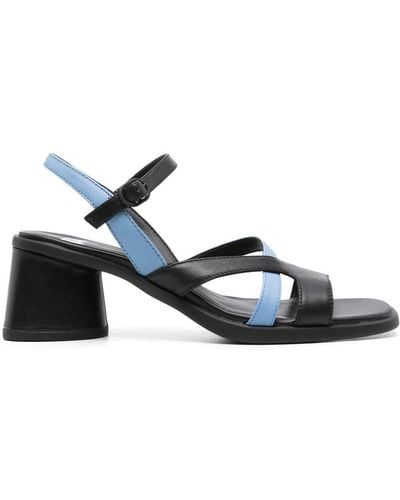 Camper Twins 60mm leather sandals - Azul