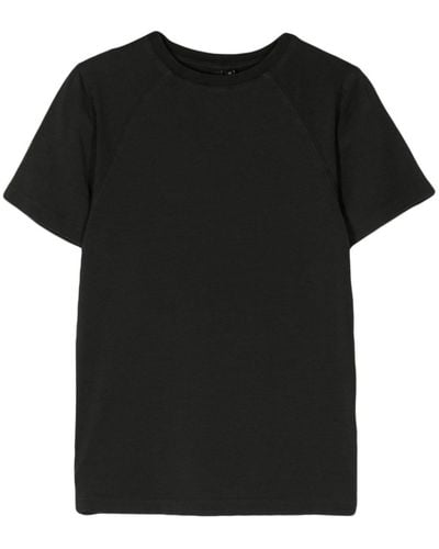 Entire studios Crew-neck Cropped T-shirt - Black