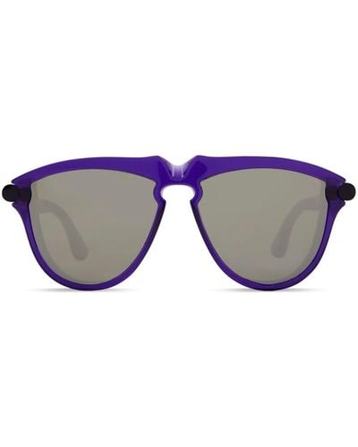 Burberry Pilot-frame Tinted Sunglasses - Blue