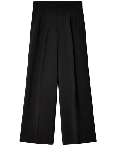 Junya Watanabe Pantalon à design plissé - Noir