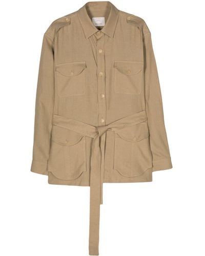 Giuliva Heritage Linen Shirt Jacket - Natural