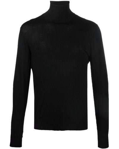 Dolce & Gabbana Roll-neck Virgin Wool Sweater - Black