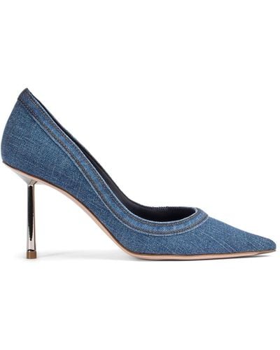 Le Silla Bella 120mm Denim Court Shoes - Blue