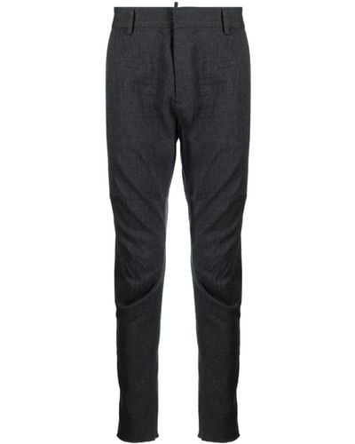 DSquared² Tailored Skinny Wool Pants - Gray