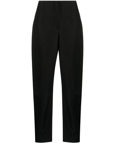 Emporio Armani Pantalones ajustados de gabardina - Negro