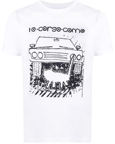 10 Corso Como Camiseta con estampado gráfico - Blanco