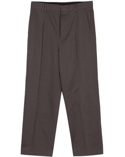 Paul Smith Mélange-effect Tailored Trousers - Grey