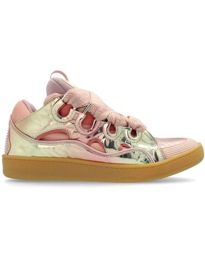 Lanvin Chunky Lace-up Sneakers - Roze