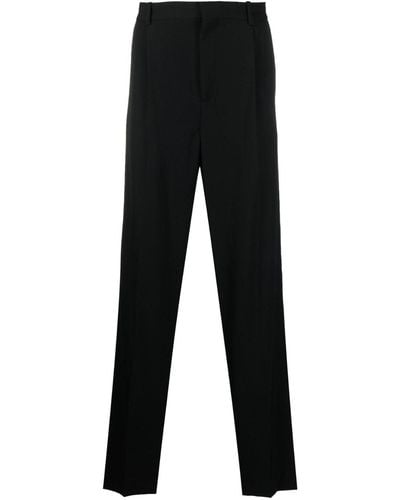BOTTER Straight-leg Pleated Wool Trousers - Black