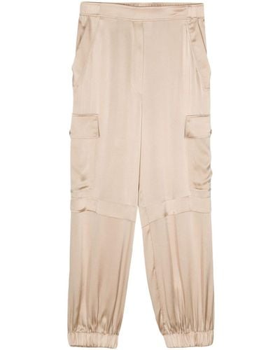 Semicouture High-waist Cargo Trousers - Natural