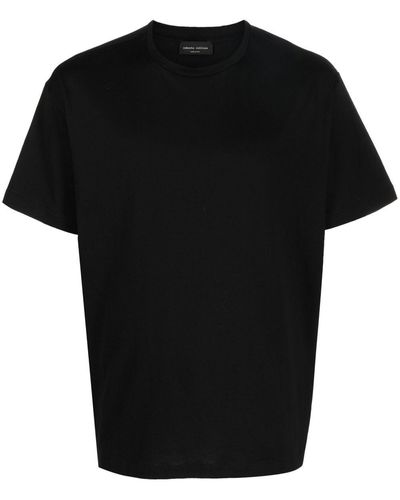 Roberto Collina ラウンドネック Tシャツ - ブラック