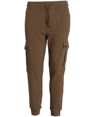 BOSS Seteam Cargo Track Trousers - Brown