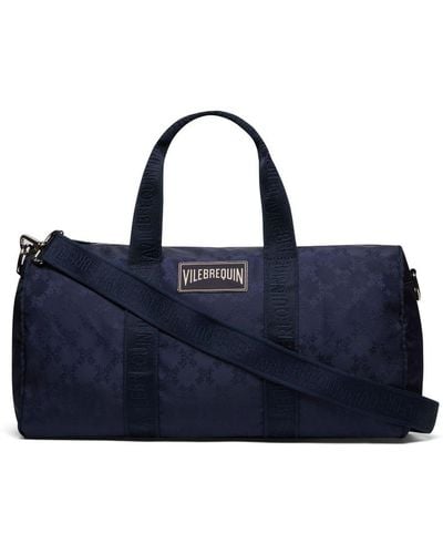 Vilebrequin Jacquard-print Travel Bag - Blue