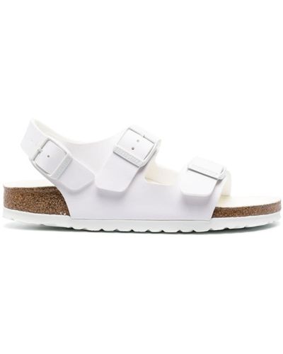 Birkenstock Milano Bs レザーサンダル - ホワイト