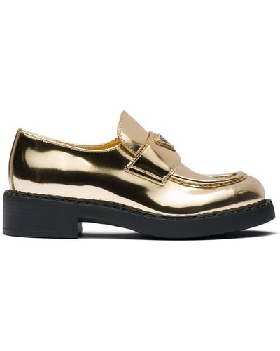 Prada Loafers aus Leder - Mettallic