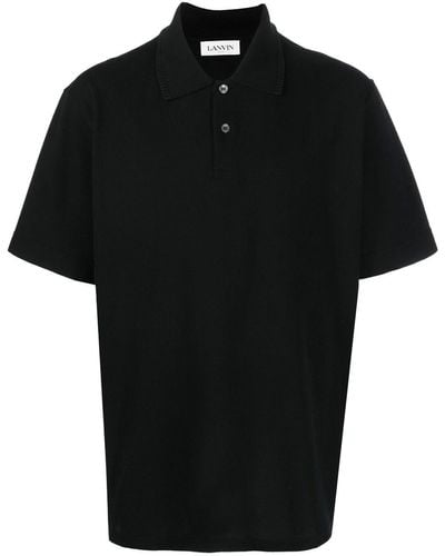 Lanvin Katoenen Poloshirt - Zwart
