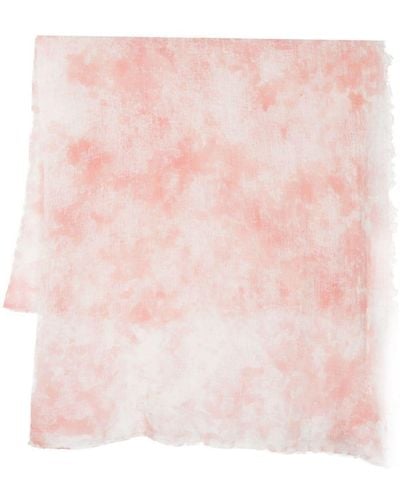 Avant Toi Distressed-effect Cashmere Scarf - Pink