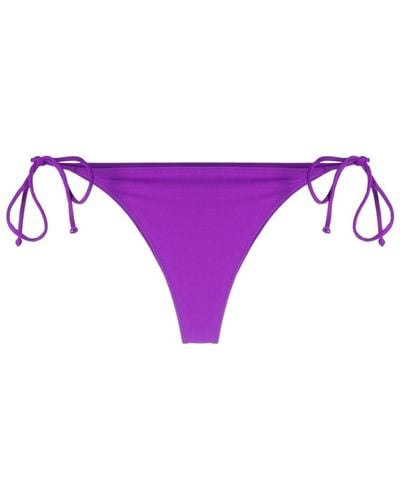Mc2 Saint Barth Bas de bikini à détail noué - Violet