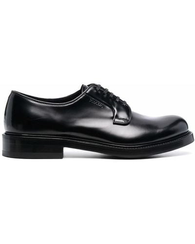 Prada Zapatos derby con cordones - Negro