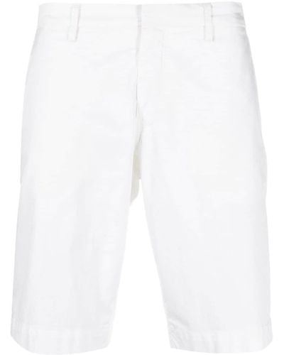 Fay Straight-leg Bermuda Shorts - White