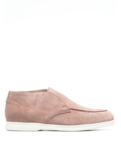 Doucal's Ankle-length Suede Loafers - Pink