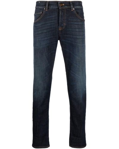 PT Torino Low-rise Slim-cut Jeans - Blue
