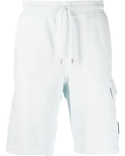 C.P. Company Pantalones cortos de chándal con cierre de botón - Azul