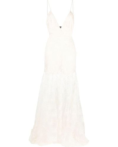 ROTATE BIRGER CHRISTENSEN Floral Lace Trimmed Gown - Multicolor