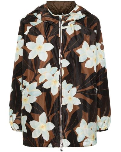 Save The Duck Niam Floral-print Jacket - Black