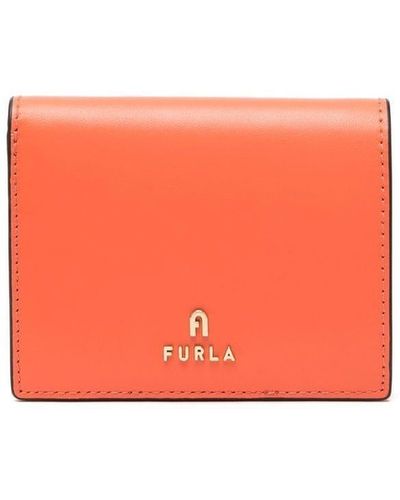 Furla Logo-plaque Bi-fold Wallet - Orange
