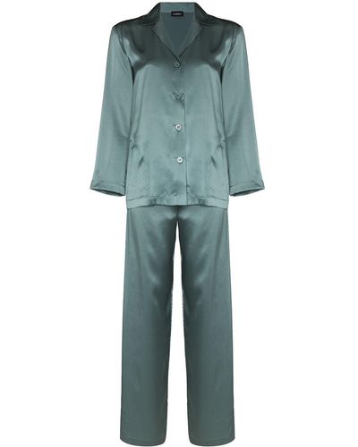 La Perla Silk Pyjama Set - Green